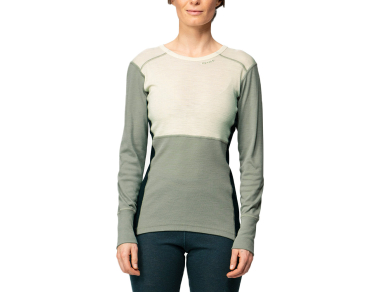Devold Lauparen Merino 190 Shirt Woman Raw White / Fog / Ink - With excellent thermoregulation and moisture-wicking performance!⭐Norwegian quality. ⭐