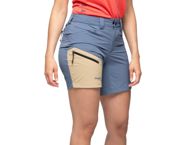 Bergans Vaagaa Light Softshell Shorts Women Granite Blue / Warm Sand