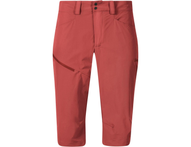 Women's Bergans Vandre Light Softshell Long Shorts in Rusty Dust - lightweight and pleasant-to-the-touch fabric with many pockets - perfect for hiking!