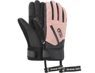 Women's ski gloves Picture Organic Kakisa Gloves Ash Rose