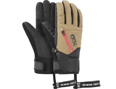 Women's ski gloves Picture Organic Kakisa Gloves Dark Stone