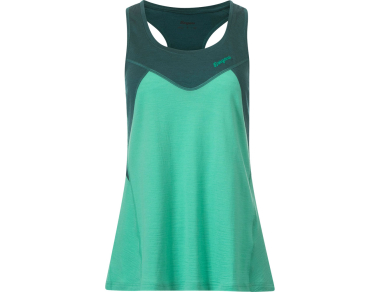 Women's wool tank top Tind Wool top light malachite green - a lightweight and breathable choice for climbing, running, and hiking! High-quality merino wool!