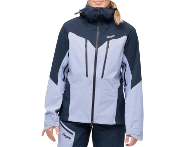 Women's Hardshell jacket Bergans Tind 3L Shell Jacket Women Blueberry Milk / Navy Blue