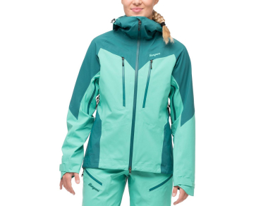 Women's hardshell jacket Tind 3L Shell jacket light malachite green - high-class protection from rain, wind, and snow! High performance for professional use!