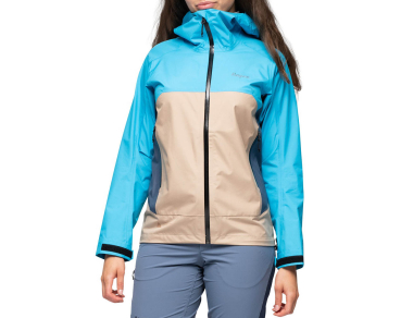 Women's hardshell jacket Bergans Vaagaa 3L Shell Jacket Women Aqua Lagoon - for every season!