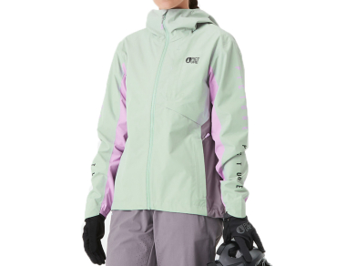 Women's hard-shell jacket Picture Organic Granity +2.5L W MTB Jacket Cloudy Blue – lightweight, compact, and waterproof! 10,000 mm water column. Great price! Order on the website!