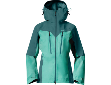 Women's Hardshell jacket Bergans Tind 3L Shell Jacket Women Light Malachite Green 2024