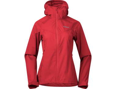 Women's softshell jacket Bergans Microlight W Fire red front