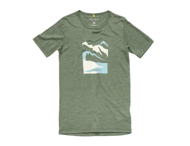Children's merino wool t-shirt Devold Molnes Merino Tee Junior Forest - Premium quality