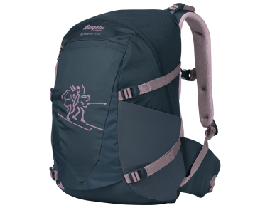 Birkebeiner Jr 22 Orion Blue Lilac Chalk children's hiking backpack - a light and comfortable backpack for children from 140 to 160 cm tall. It fits perfectly with a child's anatomy!