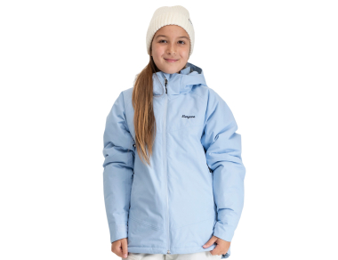Bergans Storetind Insulated Shell Jacket Junior Cool Blue - waterproof, breathable, and warmly insulated. Perfect for winter, snow, and mountain adventures.