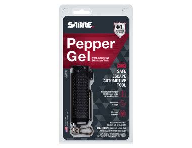 The Sabre Safe Escape 3‑in‑1 Pepper Gel self‑defense spray combines a pepper gel spray, a mini seatbelt cutter, and a metal glass‑breaking tip. Order now at campingrocks.bg or visit our physical store at 2B Nikolay Haytov Street.