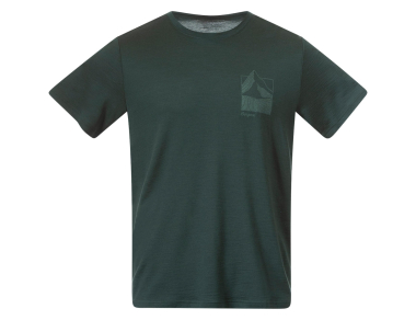 Men's merino t-shirt Rabot mount merino tee duke green - high-quality merino wool with Norwegian craftsmanship! Ideal for hiking and everyday wear!