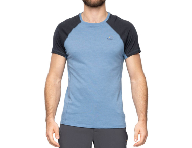 Men's merino wool t-shirt Bergans Y LightLine Merino Tee Men Elemental Blue - ultralight t-shirt for sports