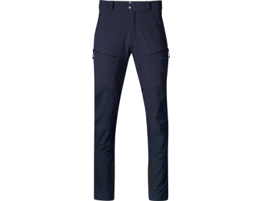 Men's softshell pants Bergans Rabot V2 Softshell pants navy blue full protection and light comfortable materials!