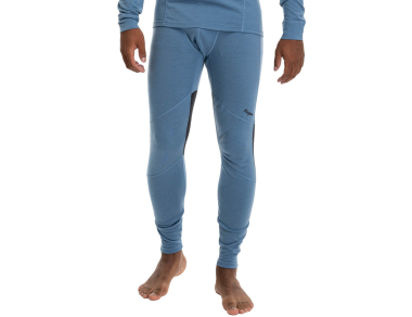 Men's merino base layer Bergans Inner:Pure Merino Tights Men Elemental Blue / Dark Shadow Grey