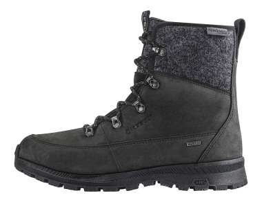 Men’s winter hiking boots Icebug Adak ReWool Nordic Traction Black / Grey ⭐ PrimaLoft insulation, wool, leather, waterproof membrane! Everything you need for winter! Order here!