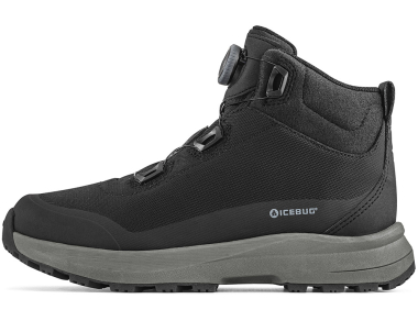 Buy now reliable men's winter hiking shoes Icebug Stavre 2 Men Nordic Traction GTX Black / Granite for winter treks⭐Waterproof Gore-Tex shoes with excellent features⭐