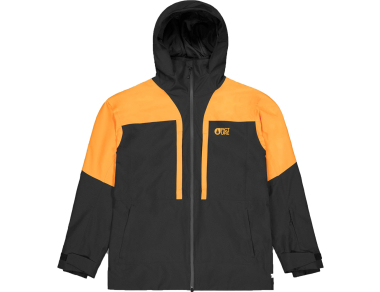 Men’s insulated ski jacket Picture Organic Track Jacket Carrot Black - a lightweight and fully protected jacket for skiing and snowboarding with 20k waterproofing and 20k breathability. Order with us!
