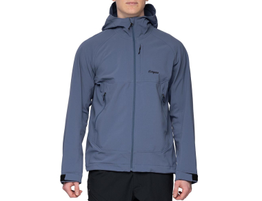 Bergans Vaagaa Softshell Jacket Hood Men Granite Blue