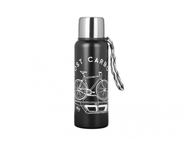 Picture Organic Campei Vacuum Bottle 0.6L Black Climate Change