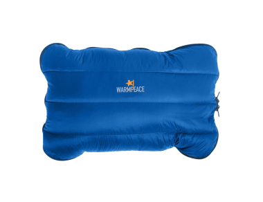 Warmpeace Down Pillow zip Blue - also serves as an insulating case