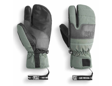Ski mittens Picture Organic Sparks Lobster Mitts Laurel Wreath - unique 3-finger gloves for skiing and snowboarding, providing full protection against cold and moisture. Order here!
