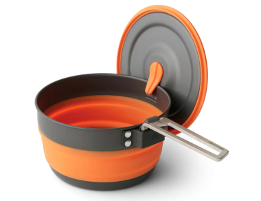 Sea to Summit Frontier Ultralight Collapsible Pot 1L – ultralight, practical, with an anodized aluminum base. Order from us! Fast delivery!