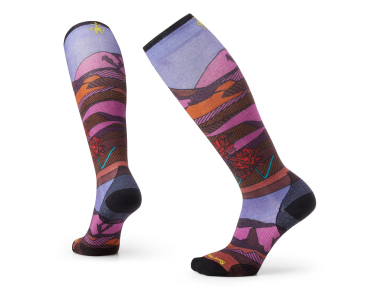 Smartwool Ski Zero Cushion Floral Field Print OTC Socks