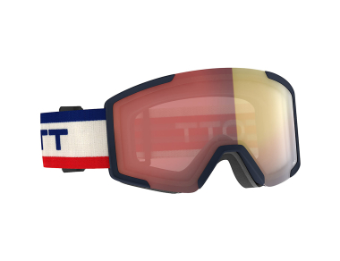 Ski goggle Scott Shield Goggle Beige Blue / Illuminator Red Chrome 2024
