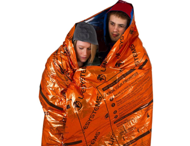 Lifesystems Heatshield Thermal Blanket Double - a double rescue foil survival blanket - protects against hypothermia!