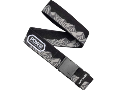 Textile belt ARCADE POW x Joseph Toney Belt Black Charcoal - exclusive design for mountaineering - Protect Our Winters! Check it out on the website!