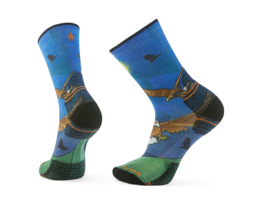 Smartwool Hike Targeted Cushion Eagle Print Crew Socks Laguna Blue – their fun design will grab attention at first sight! Get yours now! Order today!