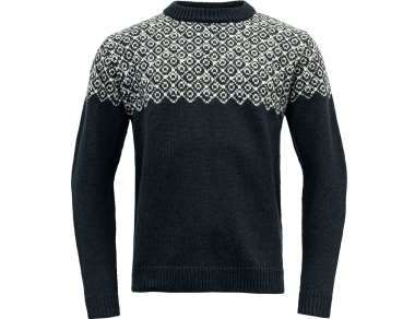 Wool Sweater Devold Bjørnøya Ink / Offwhite 2024